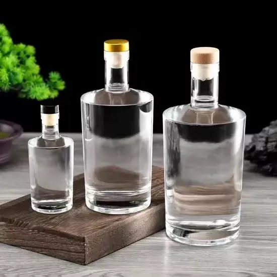 100 ml Whisky-Gin-Wodka-Tequila-Flaschen aus Glas mit T-Kork