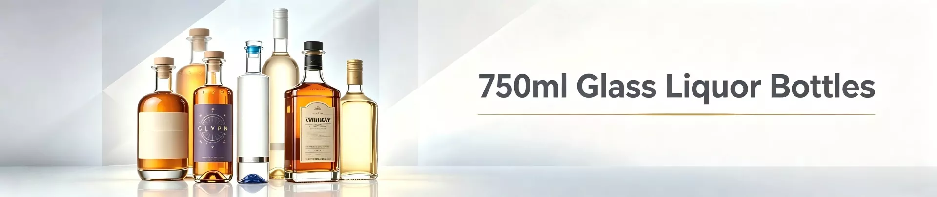 750 ml Likörflaschen aus Glas