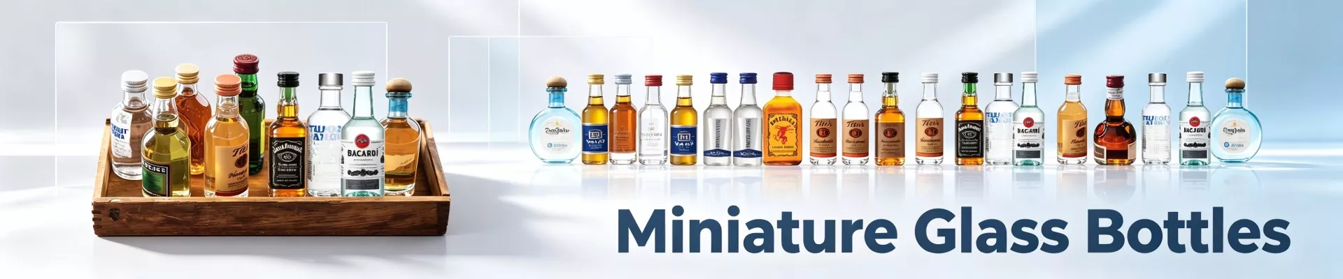 Miniatur-Glasflaschen