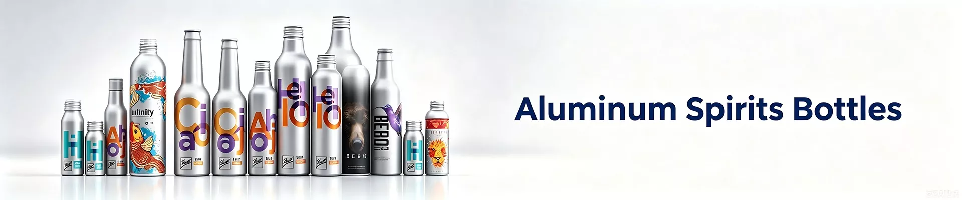 Aluminium-Spirituosenflaschen