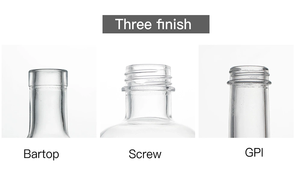 Round glass bottle design and shape